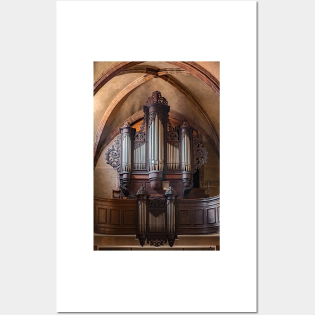 Organ of Sainte-Croix Church - Kaysersberg, France Wall Art by holgermader